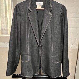 Vintage Black Denim Blazer